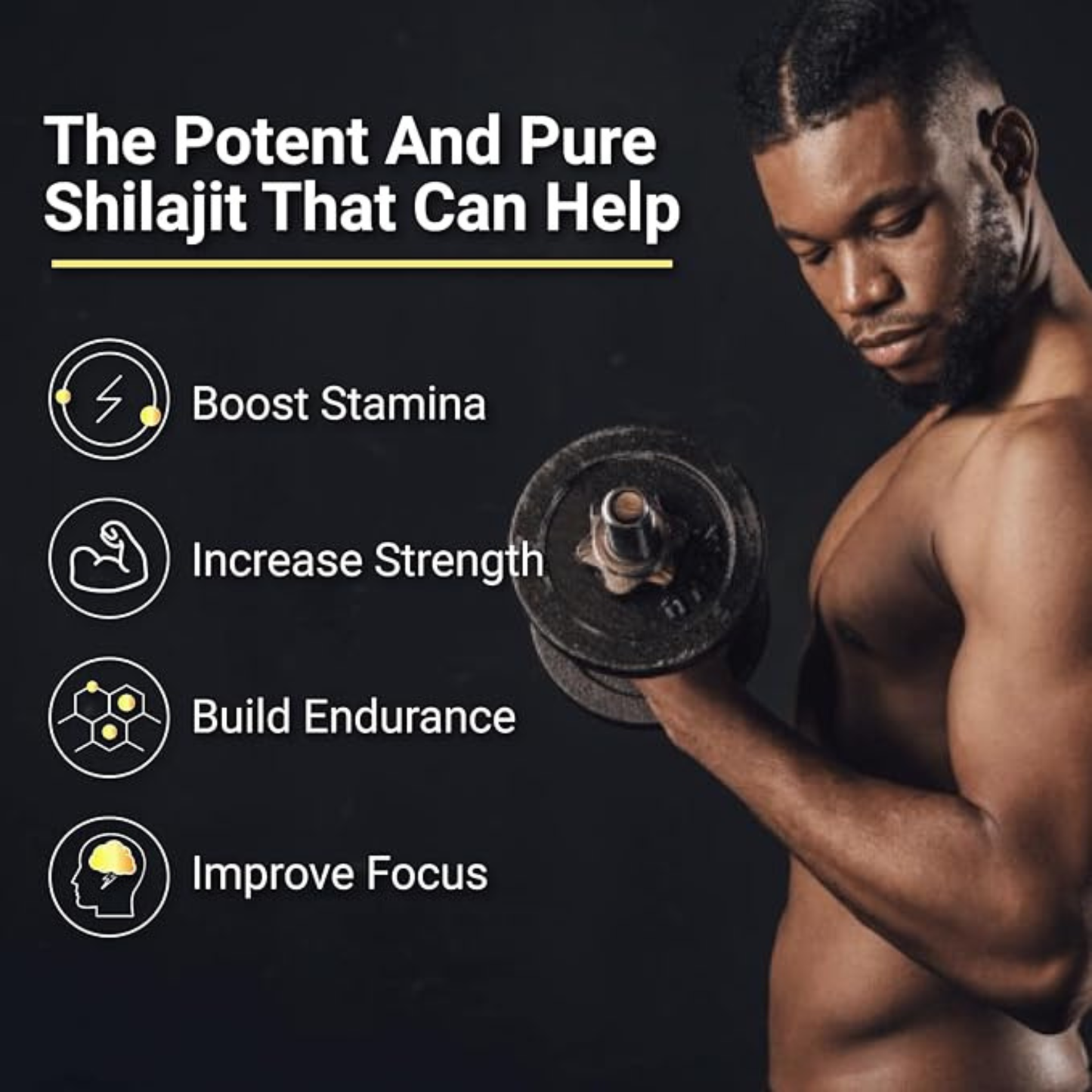 Himalayan Shilajit Gold Gummies, 3000mg Fulvic Acid & Trace Minerals Energy Support, 60 Gummies