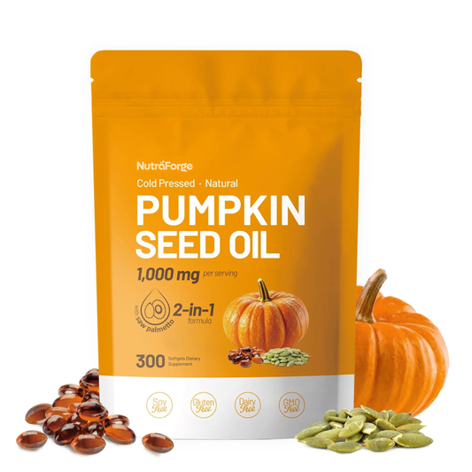 Pumpkin Seed Oil with Saw Palmetto, 300 Softgels