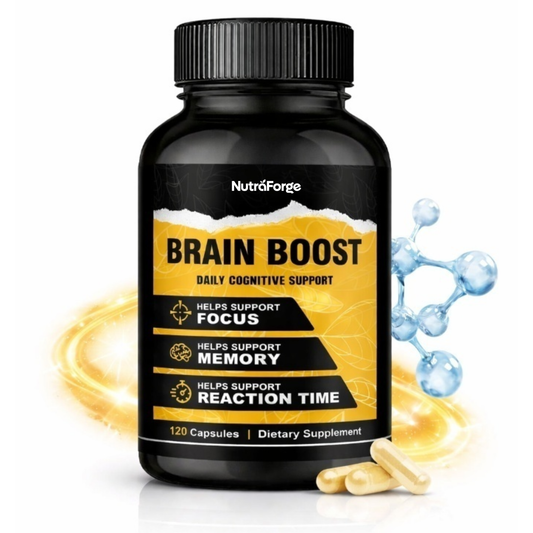 Brain Fog & Mental Clarity Supplement, Stress Support for Focus & Memory, 120 Capsules (60 Day Supply)